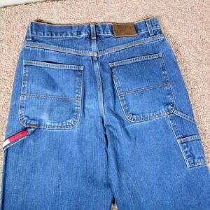 Tommy Hilfiger Mens Carpenter Jeans Blue Baggy Leg 34x34 Vintage Hip Hop Y2K